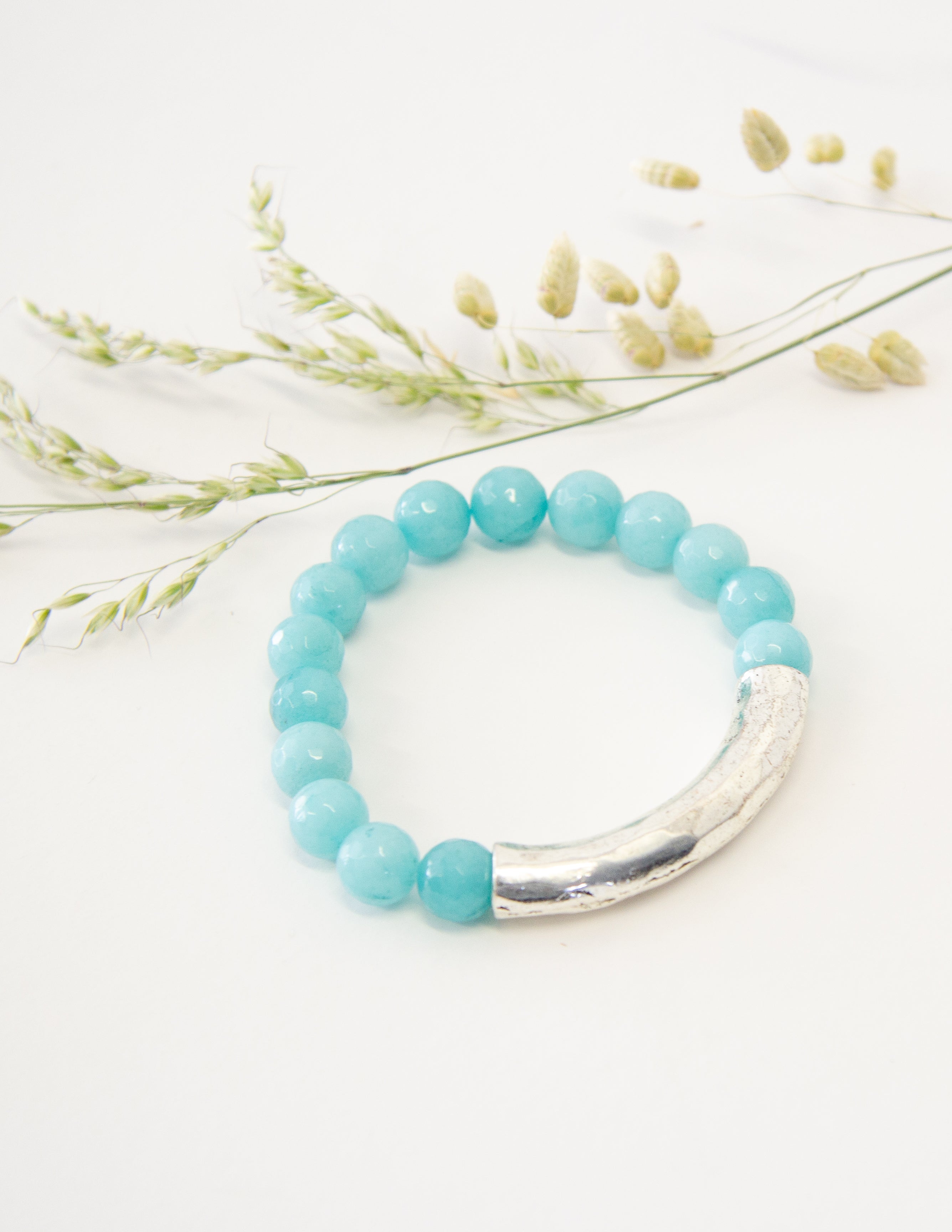 Pulseira | Ágata Azul Claro