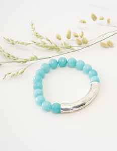 Pulseira | Ágata Azul Claro