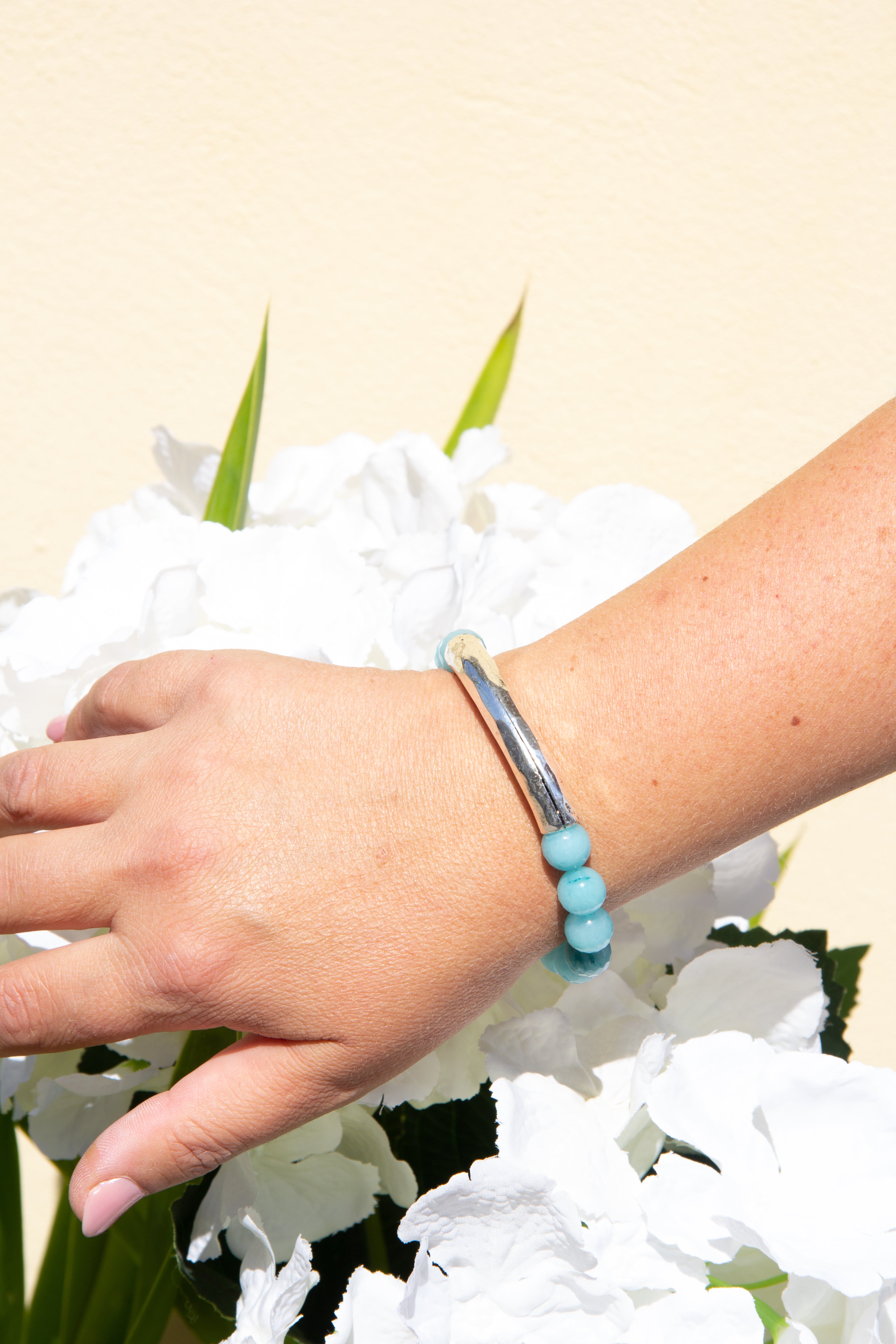 Pulseira | Ágata Azul Claro